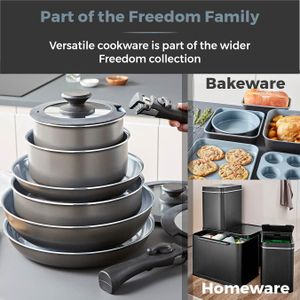 Tower Freedom 13-Piece Cookware Set – Non-Stick Pots and Pans