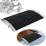 Ruedamann Bridge Threshold Ramp L15.7'' x H1.6'' with Supporting Frame and Non-Slip Surface,Ramp for Wheelchairs, Stairs,Vans, Steps(NBR40)