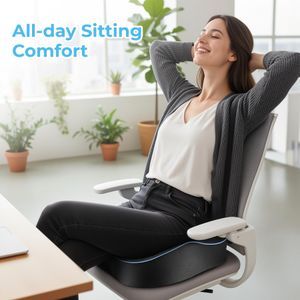 POOTACK Memory Foam Seat Cushion – Ergonomic Comfort Support