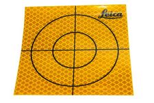 Reflective Tape Survey Targets (20PCS 50X50mm, Yellow)