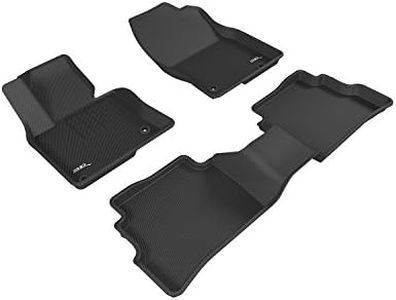 3D MAXpider All-Weather Floor Mats for Mazda CX-5 CX5 2017-2022 Custom Fit Car Mats Floor Liners, Kagu Series (1st & 2nd Row, Black)