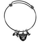 NFL Oakland Raiders Charm Bangle Bracelet