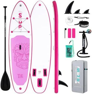 FunWater SUP Inflatable Stand Up Paddle Board 10'6×33"×6" Ultra-Light Inflatable Paddleboard with ISUP Accessories,Fins,Adjustable Paddle, Pump,Backpack