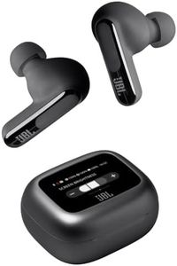 JBL Live Beam 3 True Wireless Noise Cancelling Earbuds with Screen, Black