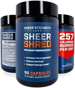 Sheer Strength Labs Thermogenic Capsaicin Supplements Premium Supplement for Men, Jitter Free Blend of Capsaicin, Rauwolscine, Forskohlii & L-Carnitine Supplement - 30SV