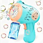 Automatic Bubble Gun Machine Toy with 1 Bubble Solution, Leak-Proof Design, Outdoor Fun for Kids, Handheld Bubble Blower for Toddlers, Easy to Use, Summer Party Toy, Gift for Boys & Girls (3-12Years)