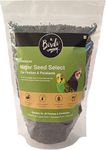 The Birds Company Premium Niger Seed Select, Fortified with Spirulina, Bird Food for Canaries, Finches, Waxbills, Budgies, Lovebirds, Cockatiels, 450 g