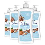 St. Ives Restoring Almond & Flaxseed Oil Body Lotion 4 x 600 mL