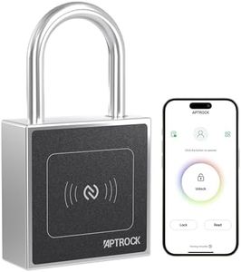 No Battery NFC Padlock,Smart Padlock,App keyless smart lock unlocking by phone,Electronic gate lock,Fence lock,SS304 Solid Steel lock,Waterproof outdoor lock,Chain Bike love lock