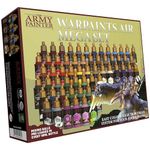 The Army Painter, Warpaints Air Mega Set, 60 x 18ml Pre-thinned Acrylic Airbrush Paints, Incl. 9 Metallics & 1 Fluo - Air Brush Paint Kit for Model Paint, Dnd & Warhammer