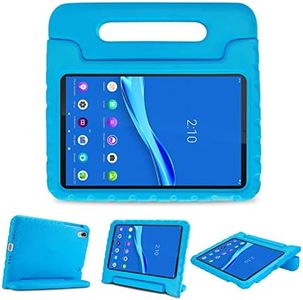 ProCase Kids Case for Lenovo Tab K10 10.3 Inch 2021 / M10 FHD Plus 2020 2nd Gen, Shockproof Convertible Handle Stand, Lightweight Kids Friendly Case for Tab K10 TB-X6C6L/X6C6F M10 Plus TB-X606F –Blue