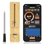 300FT Smart Meat Thermometer Wireless,Bluetooth Meat Thermometers for Grilling and Smoking,for iOS with Android,Probe Lasts Up to 16 Hours,Food Thermometer Wireless with Smart APP for BBQ Oven Smoker