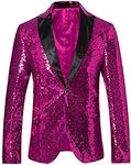 Men's Hot Pink Sequined Nightclub T