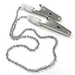 10 Pack Metal Chain Bib Clip Holder