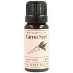 Nikura Carrot Seed Essential Oil - 10ml | 100% Pure Natural Oils | Perfect for Candle Making, Soap Making, Bath | Great for Self Care, Massage, Skin | Vegan & UK Made