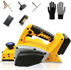 Cordless Handheld Planer for Dewalt 20V Battery, 15000 RPM Power Wood Planer 82MM Cut Width 2MM Cut Depth Brushless Motor Power Planer for Wood Chamfer Carpenter Home DIY Woodworking Tool (No Battery)