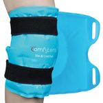 Comfytemp Large Knee Ice Pack Wrap for Injuries, Reusable Gel Cold & Hot Pack for Knee, Flexible Gel Knee Wrap for Leg Pain Relief, Ice Pack for Knee Swelling, Bruises