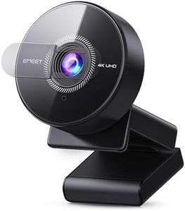EMEET C950 4K Webcam for PC - 8 Megapixels 4K UHD, PDAF Autofocus, Noise-Canceling Mic, 70° FOV, 1080P@60FPS, Privacy Cover, USB 2.0 Plug&Play, Ideal PC Camera 4K for Zoom/Teams/Skype/Google Meet
