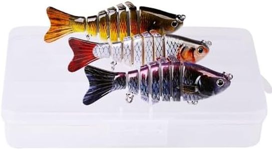 Fishing Topwater Lures for Freshwater and Saltwater, Slow Sinking Bass Fishing Lure, Amazing Fishing Gifts for Men Women, Lifelike Swimbait for Bass Trout Crappie,Must-Have for Family Fishing Gear.