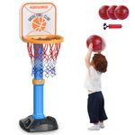 Toddler Basketball Hoop,Basketball Arcade Game Set,Adjustable Height with 4 Balls and Air Pump, Indoor&Outdoor Sport Toys for Backyard Games Outside Swimming Pool,Gifts for Toddler (SP-01)