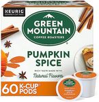 Green Mountain Coffee Roasters Pumpkin Spice, Keurig Single-Serve K-Cup Pods, Light Roast Coffee, 60 Count (6 Packs of 10)