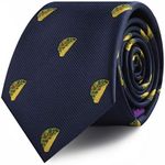 Taco Ties for Men Tacos Mexico Nachos | Ties Neckties Mexican Ties for Him | Present for Work Colleague | Bday Present for Guys (Tacos)