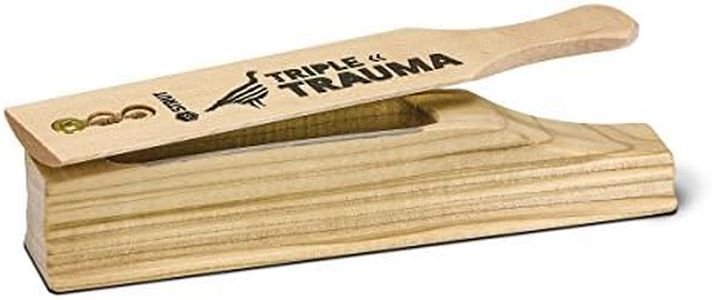 Hunters Specialties HS Strut Triple Trauma Adjustable Turkey Flock Effect Hunting Poplar Wood Box Call