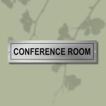 SKShine Conference Room 12x3 inch Stainless Steel Signage Board For office, School, mall eleswhere