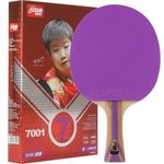 DHS Ping Pong Paddle Professional Racket - Table Tennis Racket with Carrying Case - ITTF Approved Rubber for Tournament Play - Best Table Tennis Paddle (7001-Shakehand-Purple)