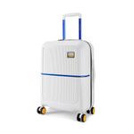 Urban Jungle by Safari Cabin Trolley Bag, Hardside Polycarbonate Small (55 cm) Suitcase with USB Charging Port, 8 Wheels and TSA Lock Travelling Luggage for Men & Women | Ivory White