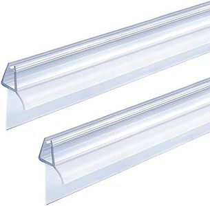 ITTISO Shower Door Seal Strip 2 x 90 cm for 4mm/5mm/6mm Glass Thickness Shower Screen Seal Strip Covers up to 20mm Gap Replacement Shower Door Bottom Seal