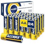 Allmax AA Maximum Power Alkaline Double A Batteries (24 Count) – Ultra Long-Lasting, 10-Year Shelf Life, Leakproof Design, 1.5V