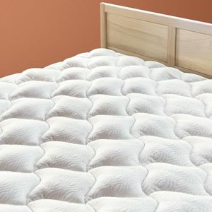 ViscoSoft Copper Pillow Top King Mattress Pad - Overstuffed Premium Cloud-Like Support - Quilted Fiberfilled Mattress Topper with Deep 18" Pocket for Secured Fit