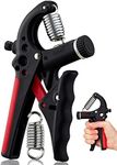 GD GRIP2 Hand Grip Strengthener Adjustable gripper (22~77lbs) Forearm Exerciser Wrist Strengthener Grip Strength Trainer Wrist Strengtheners Grip Trainer RED