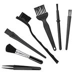 TIESOME Set of 7 Keyboard Anti Static Brushes, Plastic Handle Portable Cleaning Brushes, Computer Keyboard Cleaning Brush Kit for Cleaning Computer Keyboard Car Lab