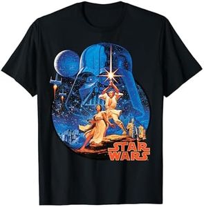 Star Wars Vintage Poster Art Circle Camiseta