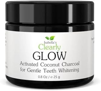 Clearly Glow, Teeth Whitening Activated Coconut Charcoal Powder | Pure, Natural, Food Grade, Non GMO, Made in USA | Whiten Teeth Naturally (3 Months Supply (25g))