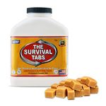 Survival Food for Kayaking Survival Tabs 15-Day Food Supply 180 Tabs Emergency Food Ration MREs Food Replacement Gluten Free and Non-GMO 25 Years Shelf Life Long Term Food Storage - Butterscotch