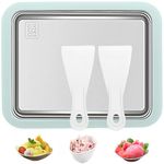 Rolled Ice Cream Maker, Homemade Ice Cream Maker, Homemade DIY Ice Cream, Smoothies, Yogurt Rolls, Food grade stainless steel ice cream maker is perfect for family events (Light Green)