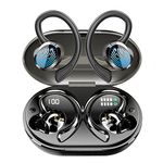 Wireless Bluetooth Headphones, Immersive HiFi Stereo Earbuds, 2023 New 48Hrs Ear Buds, ENC Mic, IP7 Waterproof Sport Earhooks