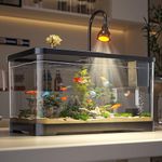 Fish Tank, Betta Fish Tank Starter Kit With Filter And Lights,Fish Aquariums,Aquarium Starter Kit,Self Cleaning Fish Tanks(X-Large)