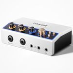 TONOR Audio Interface for Podcast, 2 XLR Channel Audio Mixer with RGB for Content Creators, Loop Back Button, Studio Recording, Pro-preamp for Live Streaming, Podcasting, Content Creating, TX510 White