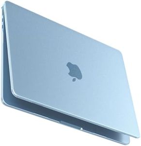 BlueSwan Matte Case for MacBook Air 13 inch, M4 M3 M2 2025 2024-2022 A3240 A3113 A2681, Air 13.6'' Hard Shell Protective Cover, Sky Blue Clear