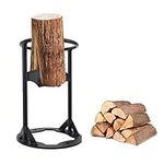 Memows Firewood Kindling Splitter, Wood Splitter for Logs, Manual Log Splitter, Heavy Duty Firewood Splitter Manganese Steel Log Splitting Tool, Portable Wood Splitting Wedge for Home Camping Outdoors