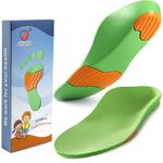 Ailaka Kids Orthotic Cushioning Arch Support Shoe Insoles, Children Pu Foam Inserts for Flat feet, Plantar Fasciitis, Feet Heel Pain Relief