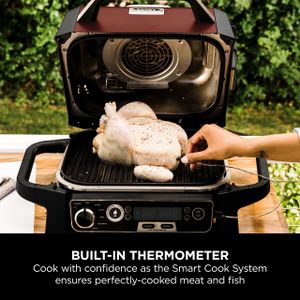 Ninja Woodfire Electric Grill, Red – Outdoor BBQ & Smoker