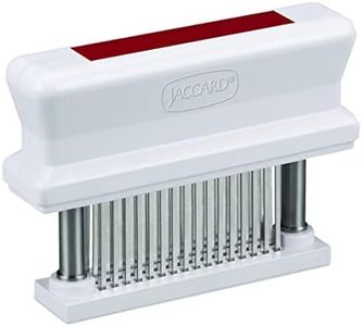 Jaccard 200348R, 48 Blade Durable Meat Tenderizer with Stainless Steel Razor Sharp Needle, Cooking Gadget for Tenderizing Chicken, Beef, Pork, Veal, BBQ, Red