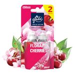 Glade Sense & Spray Air Freshener Refill, Motion Activated Automatic Room Spray and Odour Eliminator for Home, Floral Cherries, One pack (2 x 18ml)