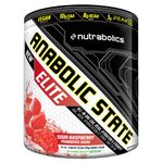 Anabolic State Elite Sour Raspberry 21 servings, EAA, BCAA, Hydration, Pre Post Workout Powder, Support Muscle Growth & Repair,