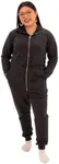 Swoveralls Comfyalls Unisex Jumpsuits, XX-Small, Dark Athletic Grey, Soft Cotton Blend, Men’s Overall, Women’s Overalls, Long Sleeve Loose Romper, Sweatpants Coveralls, Relaxed Fit Men & Women’s